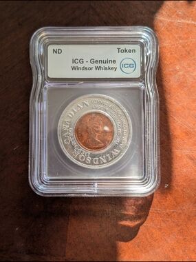 ICG Windsor Whiskey Canadian Token - Silver & Copper Insert